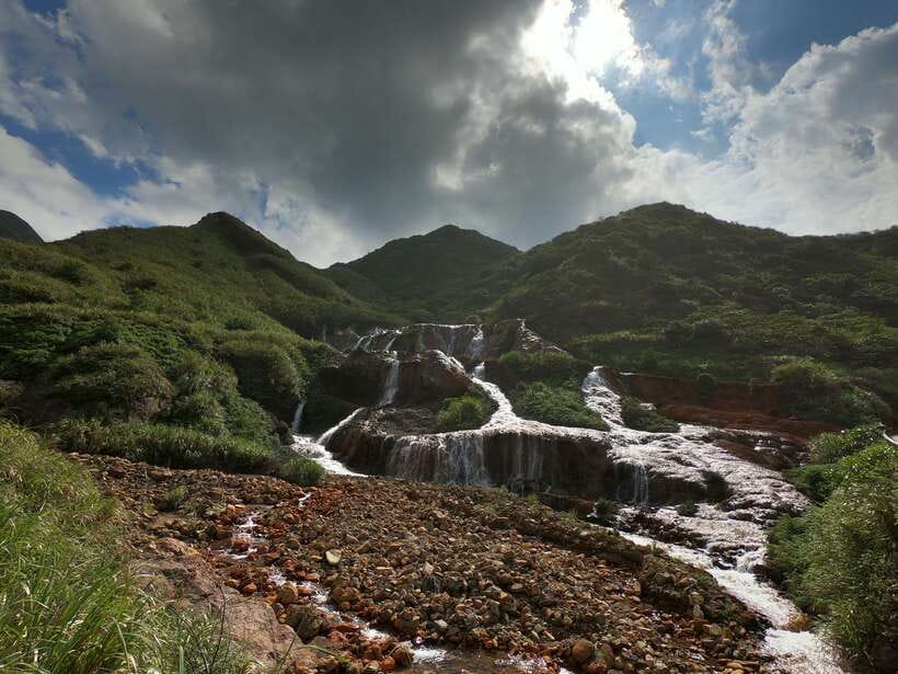 Private Full-Day Northern Taiwan Tour by Car from Taipei - Jiufen Old Street: tea, snacks, and mountain views